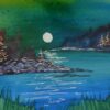 Moon landscape Alcohol Ink | Personal Development Creativity Online Course by Udemy