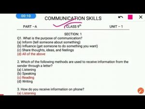Class 9 IT most important Question for half yearly 2021 || employability skills