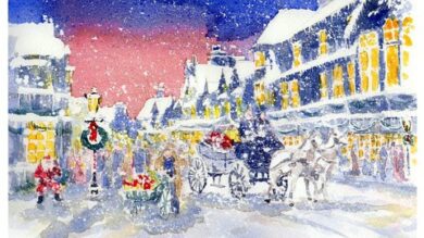 Christmas watercolor painting how to paint easy step by step | Lifestyle Arts & Crafts Online Course by Udemy