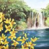 Acrylic lesson - Blooming near waterfall - Landscape | Lifestyle Arts & Crafts Online Course by Udemy