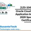 1Z0-1042-20: Oracle Cloud Platform App Integration Dumps | It & Software It Certification Online Course by Udemy