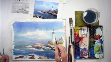Learn to Paint a Classic Seascape | Lifestyle Arts & Crafts Online Course by Udemy